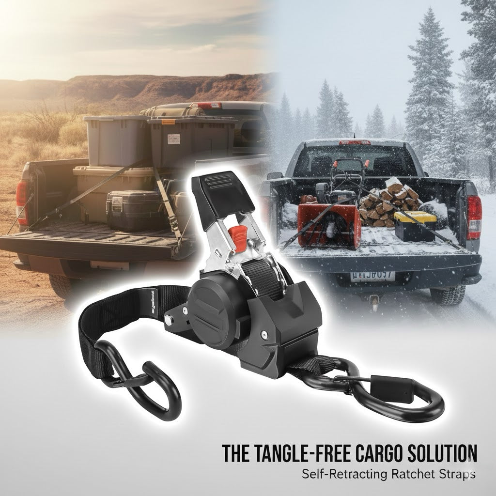 The World’s #1 Retractable Ratchet Straps for Pro-Level Security.