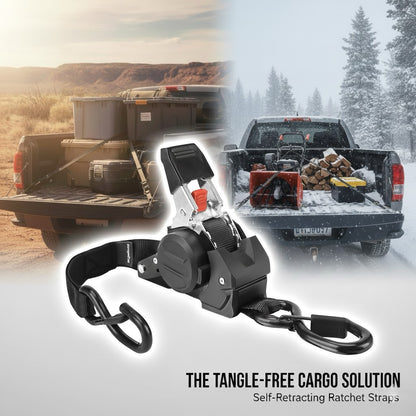 The World’s #1 Retractable Ratchet Straps for Pro-Level Security.