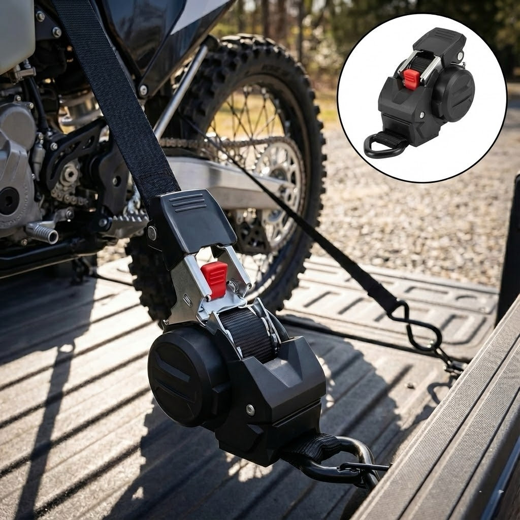The World’s #1 Retractable Ratchet Straps for Pro-Level Security.