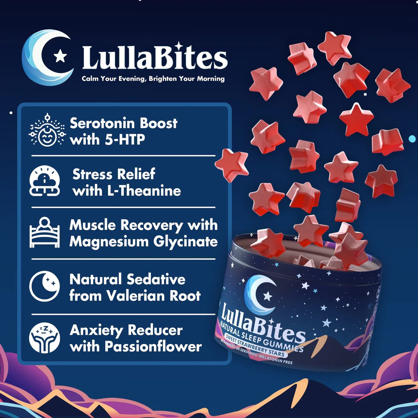 Fall Asleep Faster. Wake Up Brighter