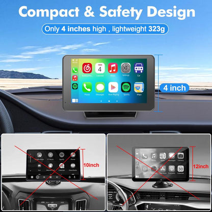 2026 Upgraded Wireless CarPlay Screen for Andriod & Iphone
