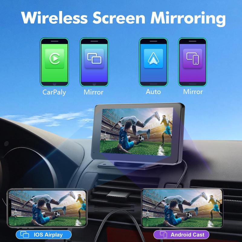 2026 Upgraded Wireless CarPlay Screen for Andriod & Iphone